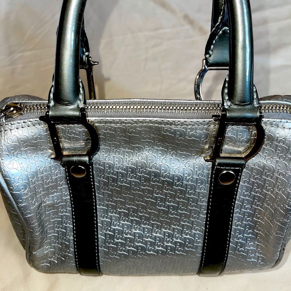 Christian Dior Mini Boston Speedy Patent Leather Bag